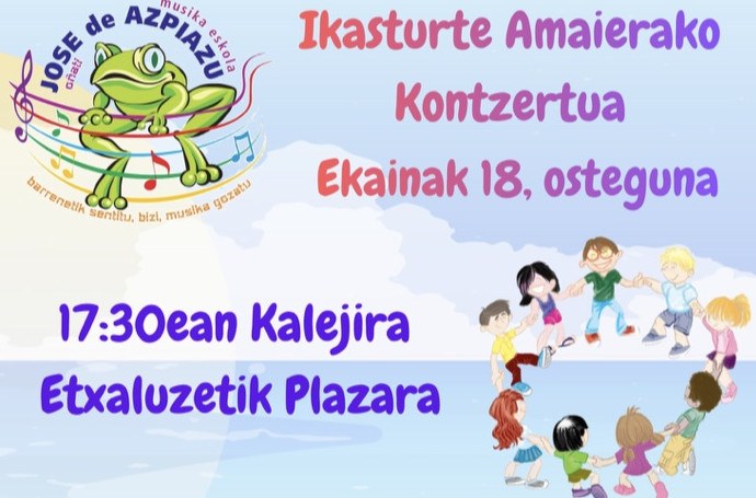 Musika eskolako ikasturte amaierako kontzertua